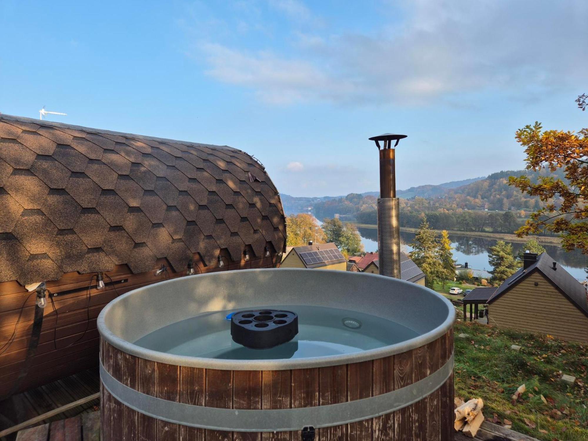 Ostrzycki Las Domki Nad Jeziorem -Balia-Sauna-Prywatny Pomost Pierszczewo Экстерьер фото